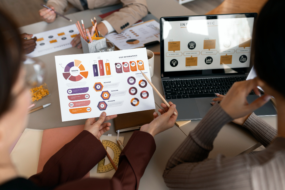 Office Desk and Monitor Setup